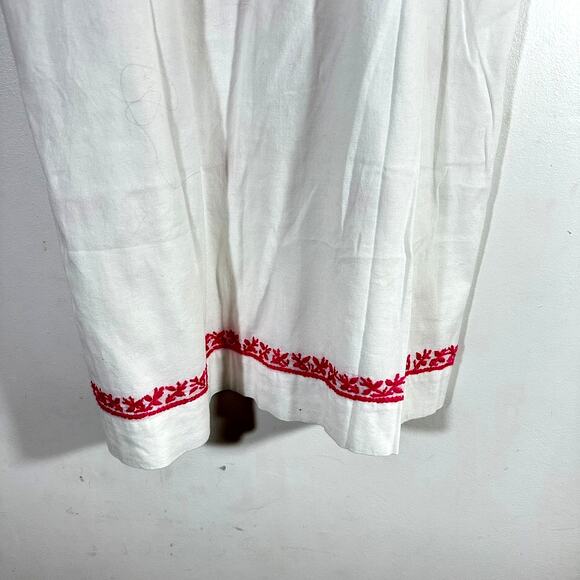 Roller‎ Rabbit Faith Embroidered Mini Dress white pink Cotton Womans Medium EUC - Picture 10 of 13